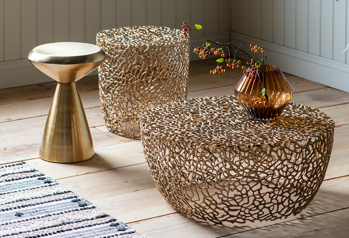 Verdant Coffee Table Gold Eclectic by Gallery Direct REVEAL