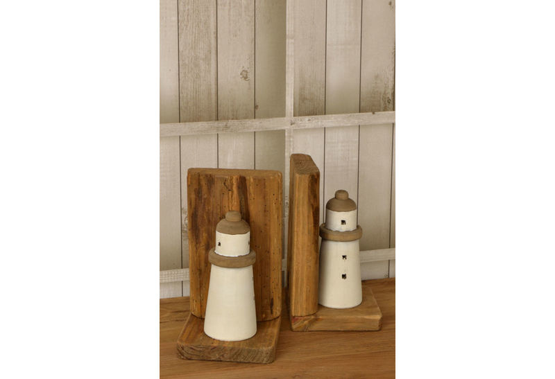 Lighthouse Bookends Rustic by Ancient Mariner Furniture REVEAL