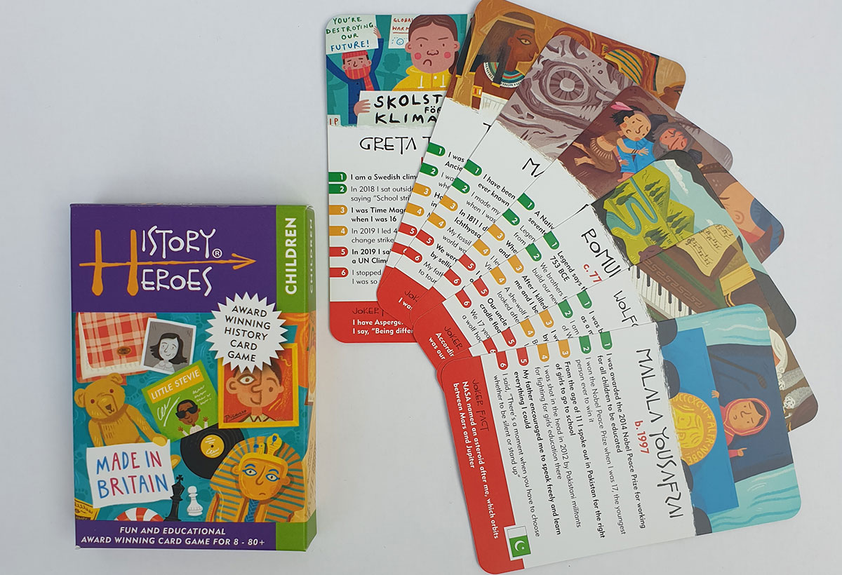 History Heroes Children Card Game Contemporary by History Heroes REVEAL